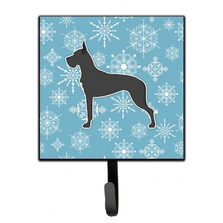Carolines Treasures Winter Snowflake Great Dane Leash or Key Holder BB3575SH4